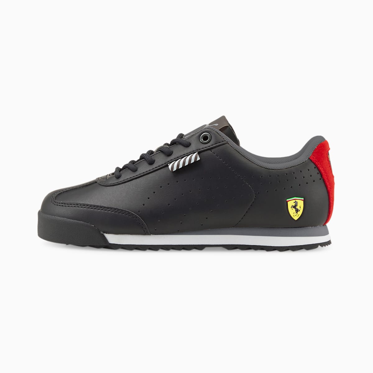 Zapatillas Roma Via Perf negras para niño y niña de Puma para Ferrari  Ferrari Unisex